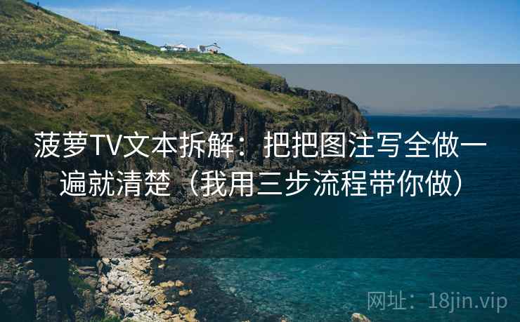 菠萝TV文本拆解：把把图注写全做一遍就清楚（我用三步流程带你做）